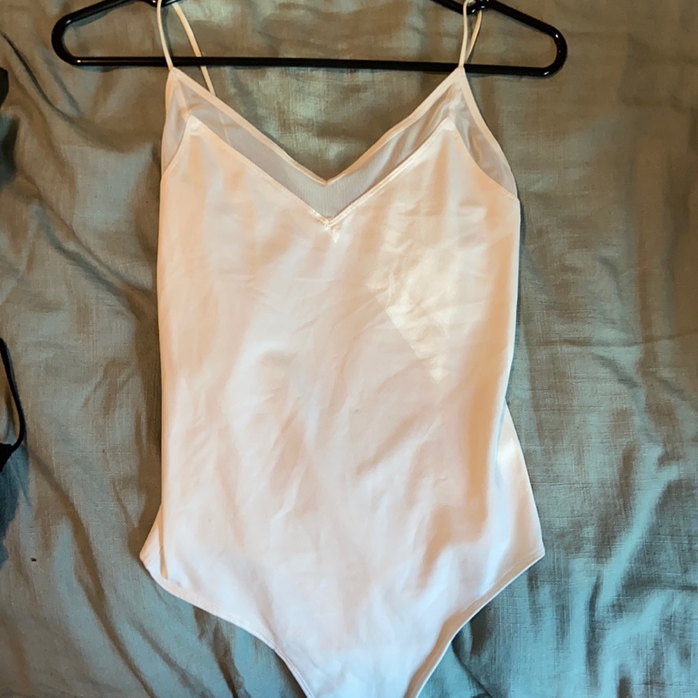 White Abercrombie & Fitch Bodysuit